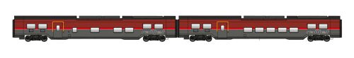 Jägerndorfer JC12210 ÖBB 2-teil. Railjet Set  Speisewagen und 2.Klasse